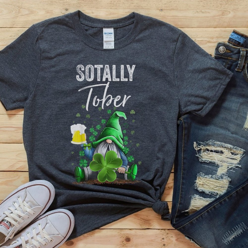 ST PATRICK'S DAY TEE CUTE GNOME SHIRT DRINKING